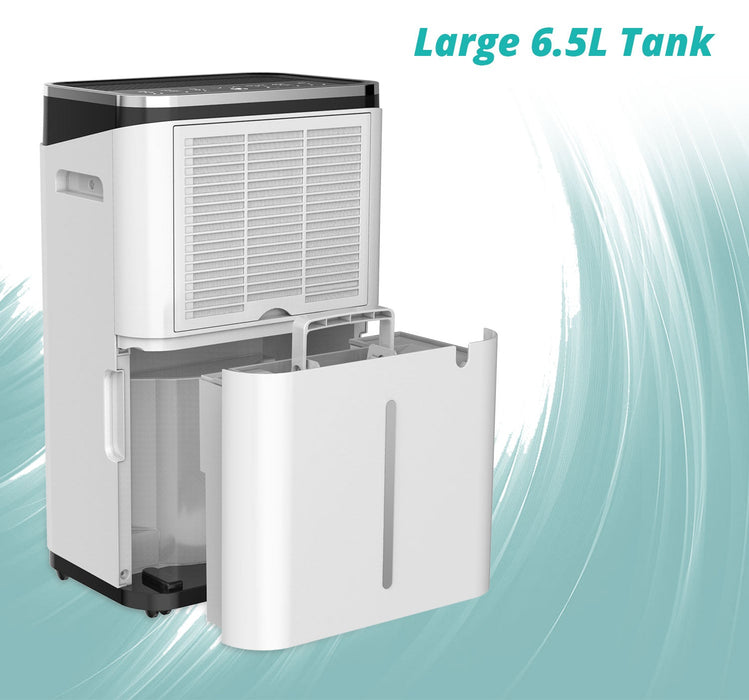 DC26 Low Energy Dehumidifier 26L/Day with Digital Hygrometer Display, Carbon Filter & Large 6.5L Tank - Good