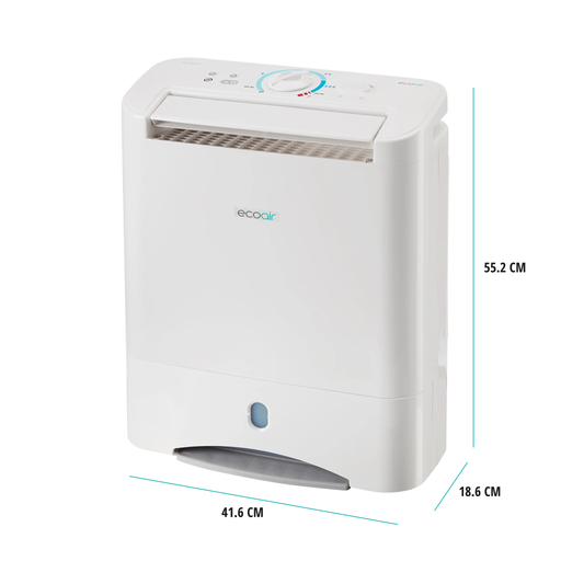 DD3 Simple Rotary Dial Antibacterial Filter Lightweight Eco Friendly 10L Desiccant Dehumidifier 41.6x18.6x55.2cm