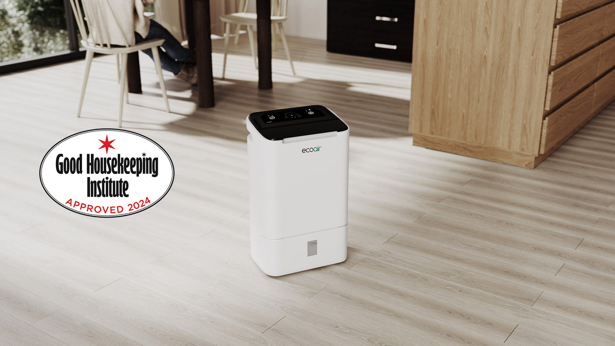 DD2 Simple Desiccant Dehumidifier 9L/Day Electronic Control, Antibacterial Filter, Economy & Laundry Mode, Home Garage Basement Boat