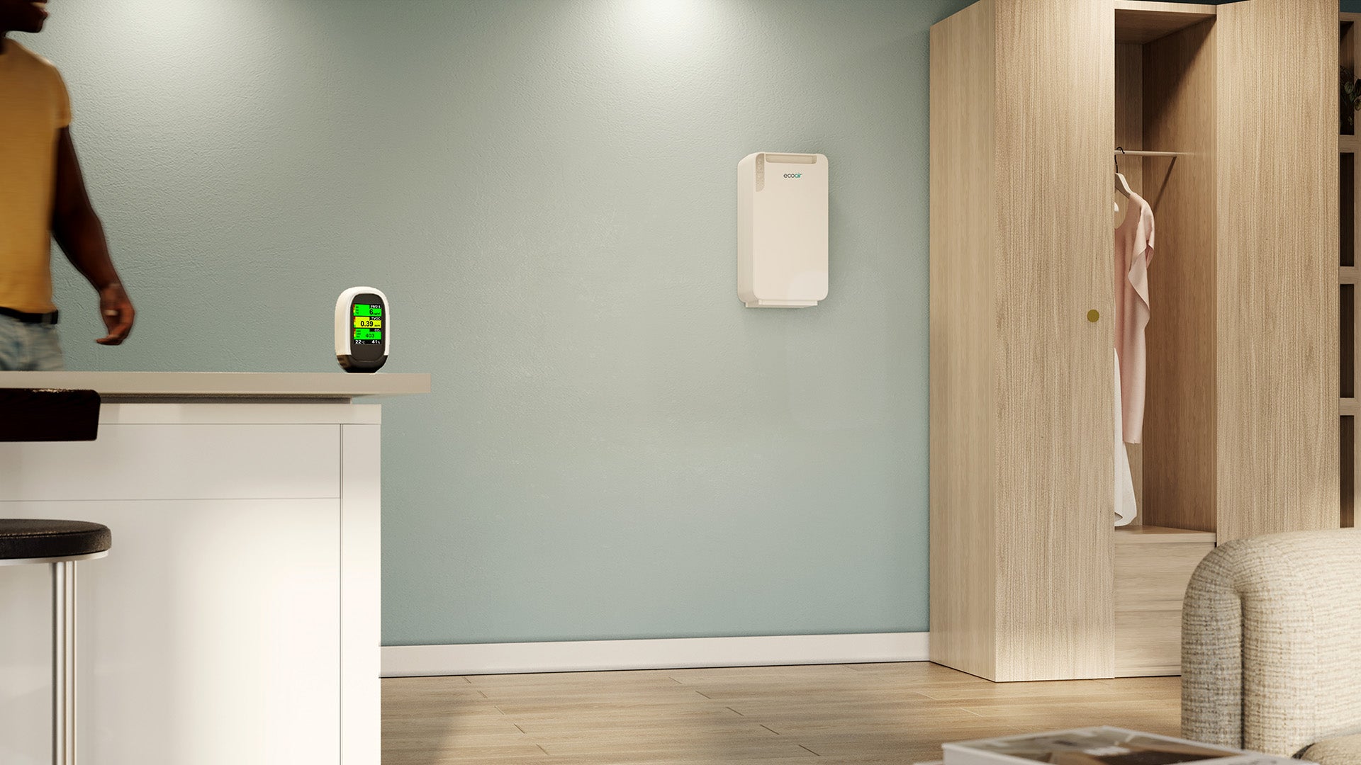 Piccola Desiccant Dehumidifier 5L/Day Wall Mount / Free Standing IP24 Antibacterial Filter Home Garage Basement Bathroom Boat  - Like New