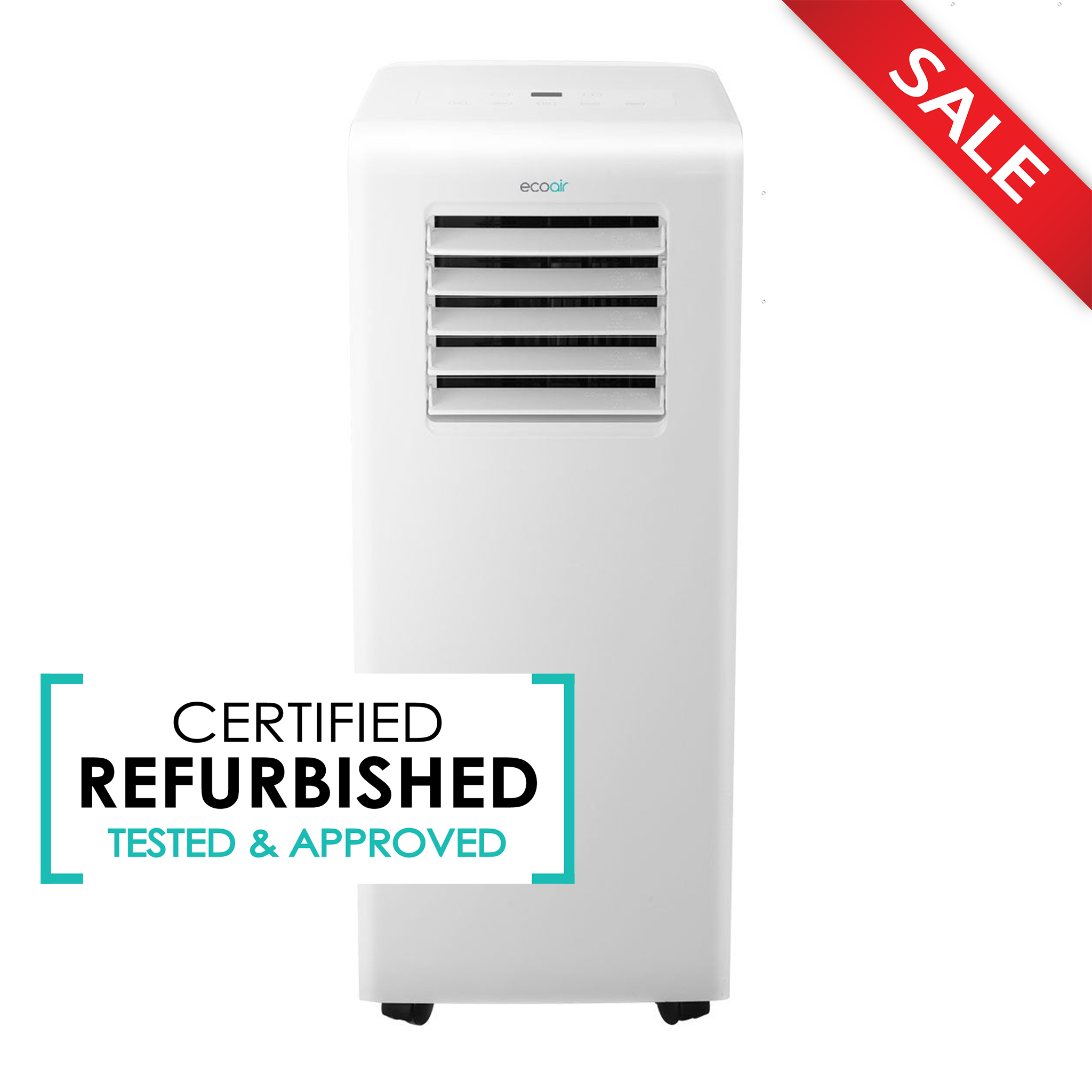 Portable Air Conditioning Class A Energy | 5-in1 Air Conditioning, Dehumidifier, Fan, Sleep Mode & WIFI | FREE Window Seal Kit | 9000 BTU Crystal MK2 - Good