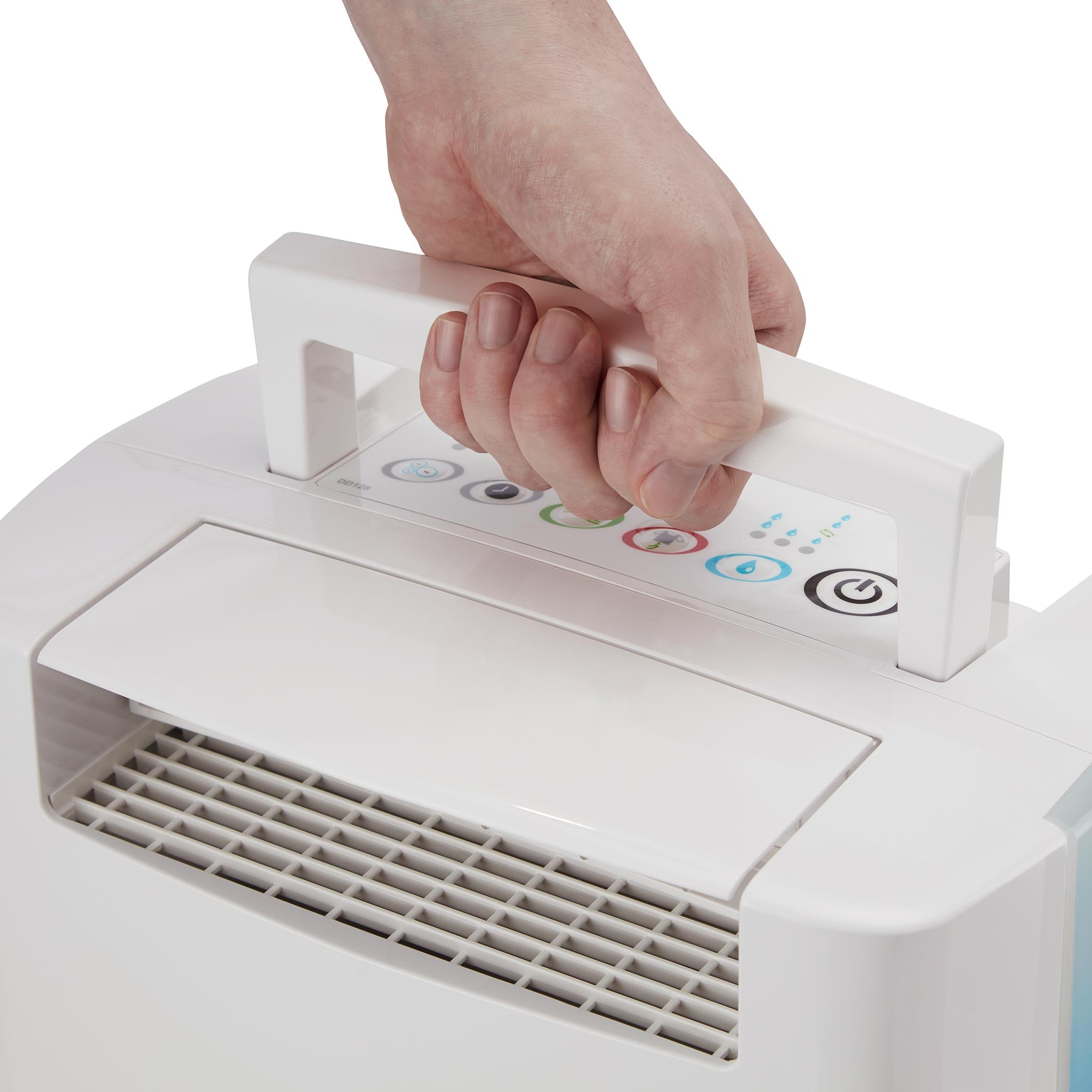 DD128 Desiccant Dehumidifier with Ioniser and IonPure Filter 8L per day - Blue - Certified Refurbished - Good