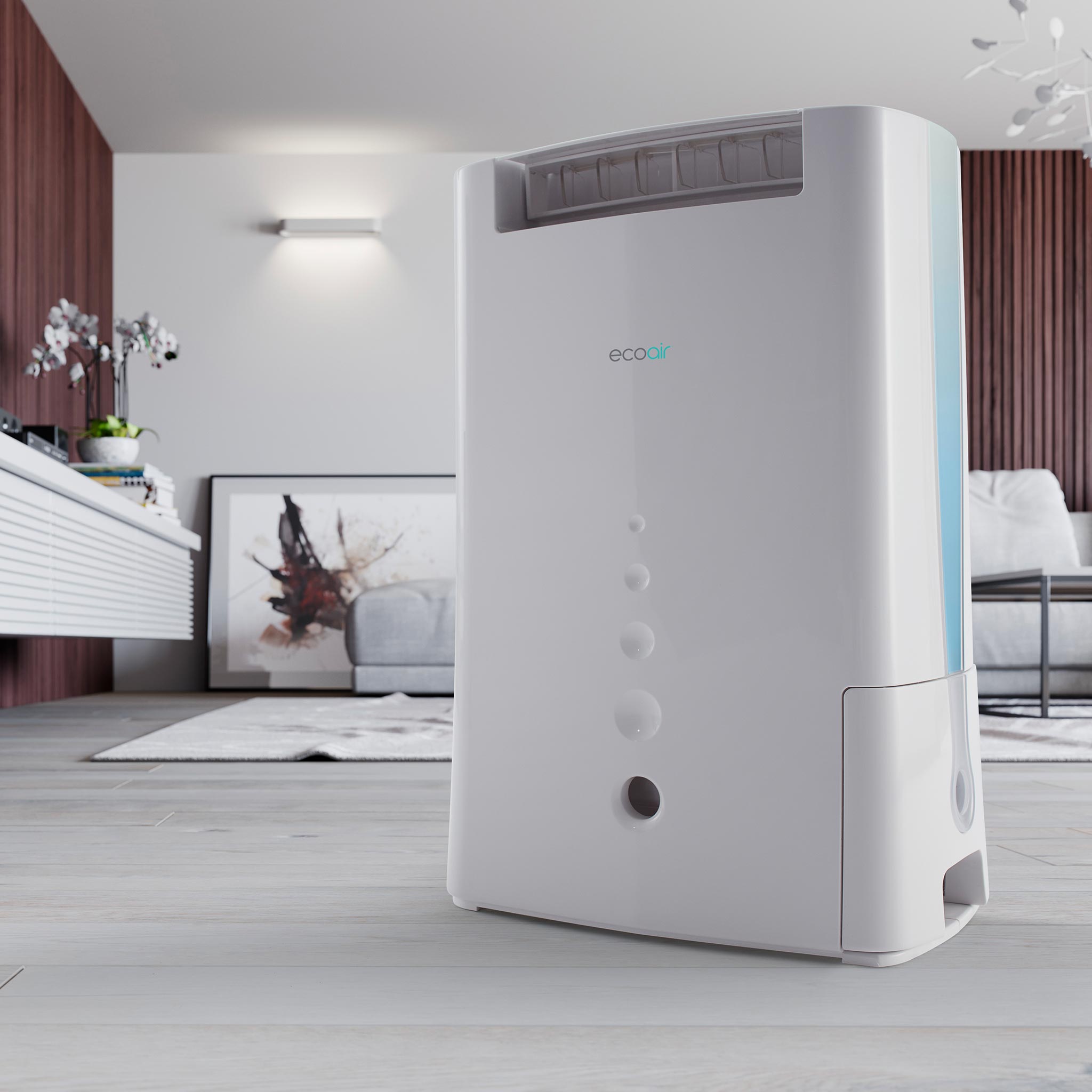 DD128 Desiccant Dehumidifier with Ioniser and IonPure Filter 8L per day - Blue - Certified Refurbished - Good