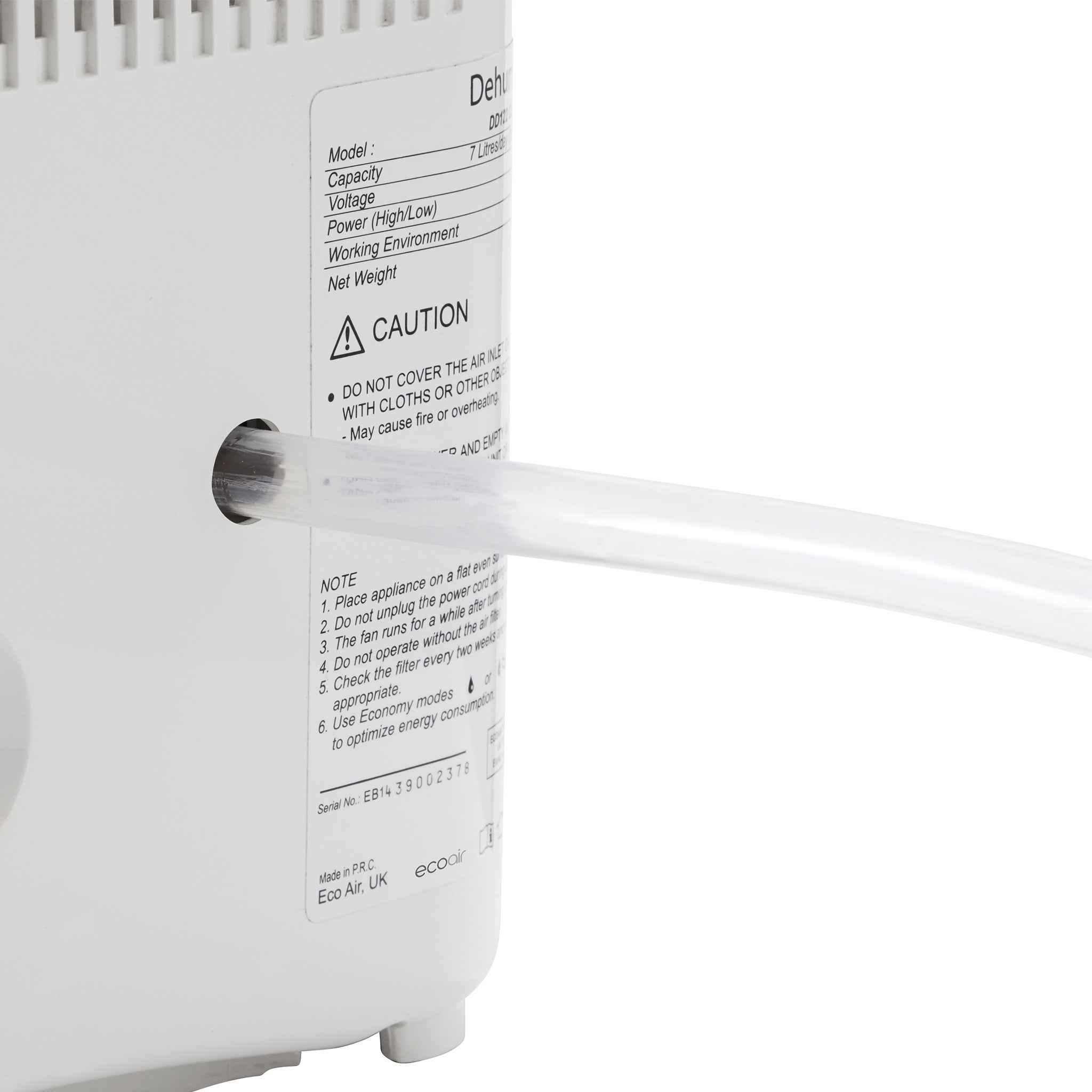 DD1 CLASSIC MK6 Desiccant Dehumidifier with Ioniser and Silver Filter 7.5L per day - Pink - Certified Refurbished - Good