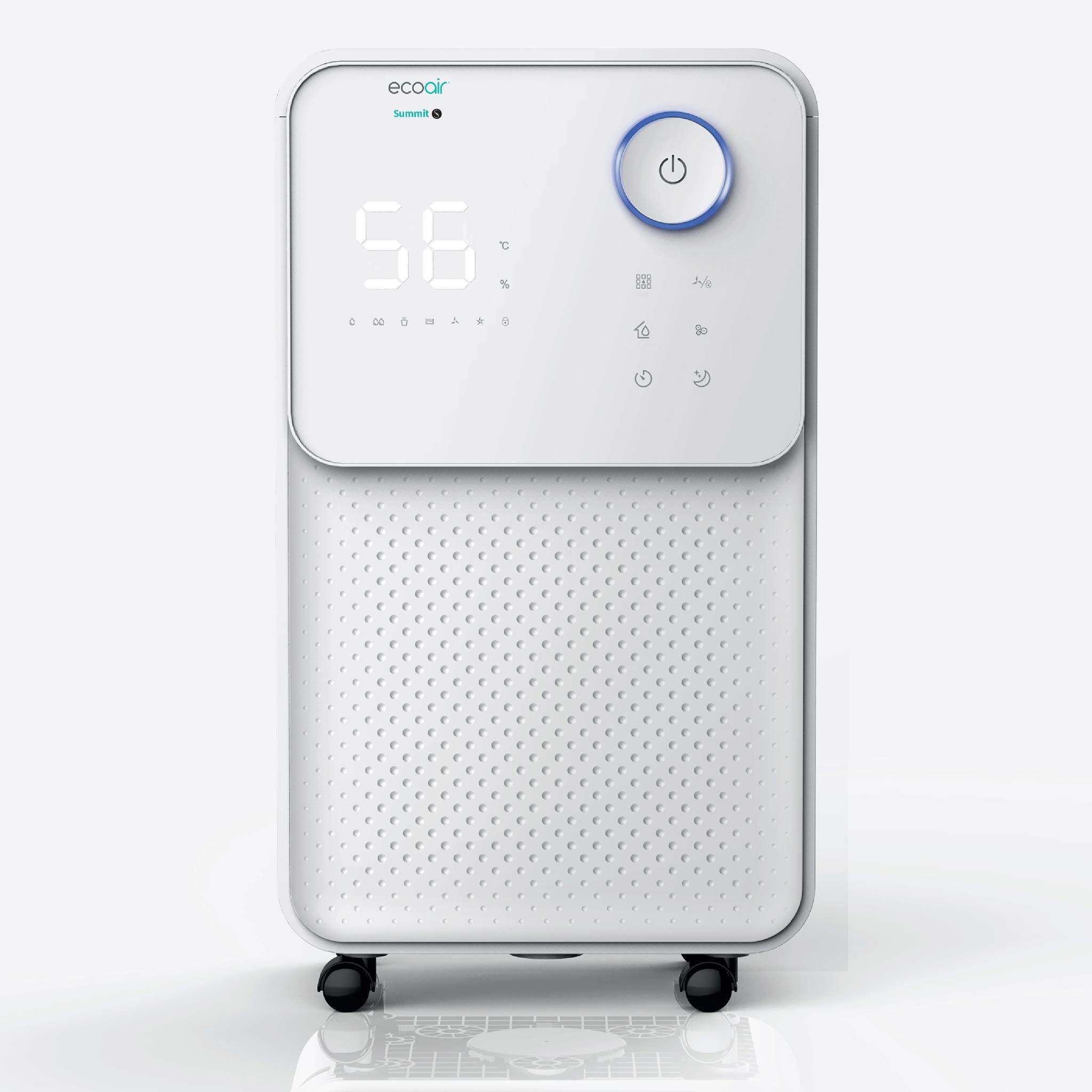 Summit S - Low Energy Dehumidifier 12L/day - Digital Hygrometer Display, 3-Layer Carbon Pet & Dust Filter, Sleep Mode - Good